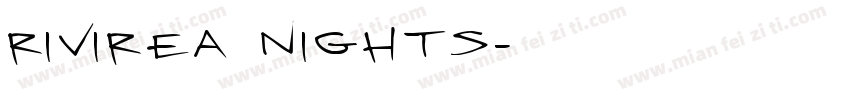 Rivirea nights字体转换